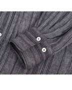 Linen Stripe Top with Fluid Trousers