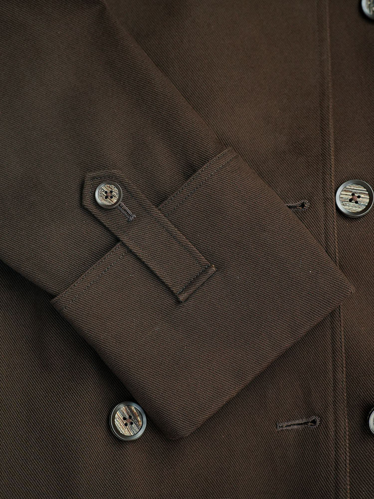 Military Style Epaulet Belted Trench Coat