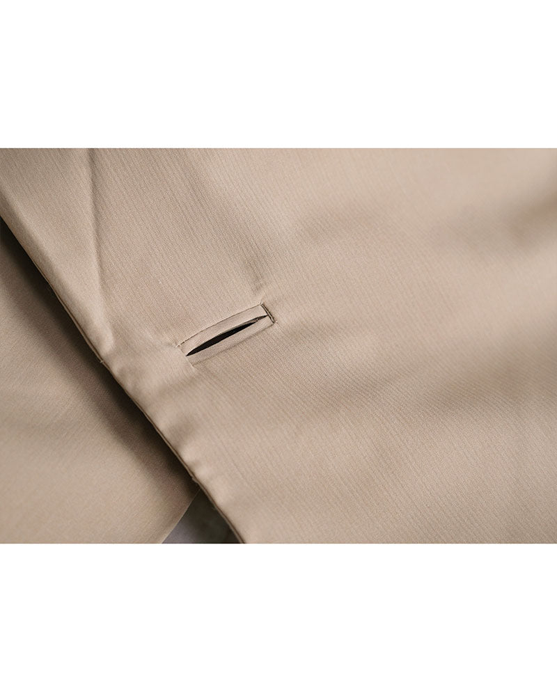 Khaki Goose Down Oversized Puffer Coat