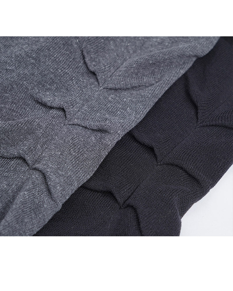 V-Neck Knit Top with Darted Waist Detail