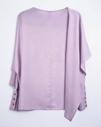 Off-Shoulder Asymmetrical Cape Blouse | Romantic Flowing Suitpure