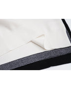 Three-Color V-Neck Pullover in Soft Knit