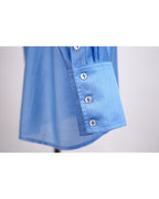 Airy Mandarin Collar Blouse for Spring/Summer