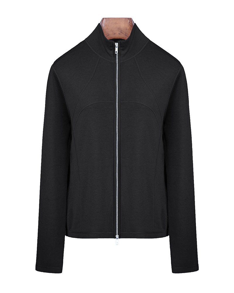 Zip Front Knit Cardigan in Multiple Colors Suitpure