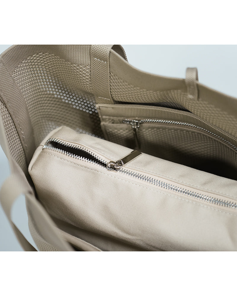 Women Large Drawstring Summer Breathable Mesh Knit Tote Bag Suitpure