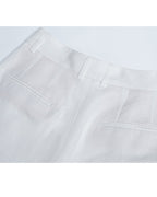 Relaxed Fit Tencel Linen Straight Pants Suitpure