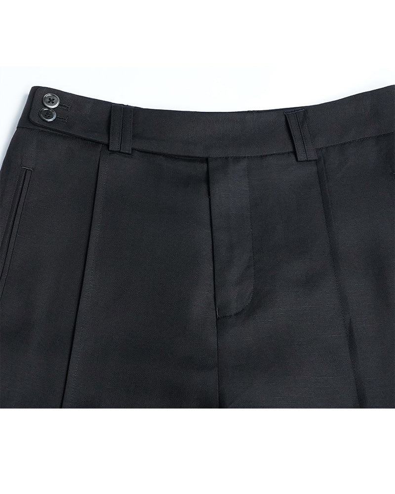 Relaxed Fit Tencel Linen Straight Pants Suitpure