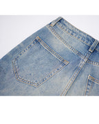 Cloud-Dyed Straight Jeans in Mist Blue Wash Suitpure