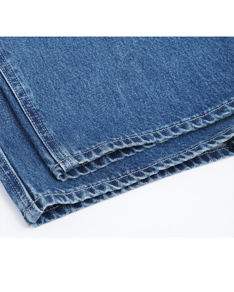 Continuous Waistband Button-Front Jeans | High-Rise Suitpure