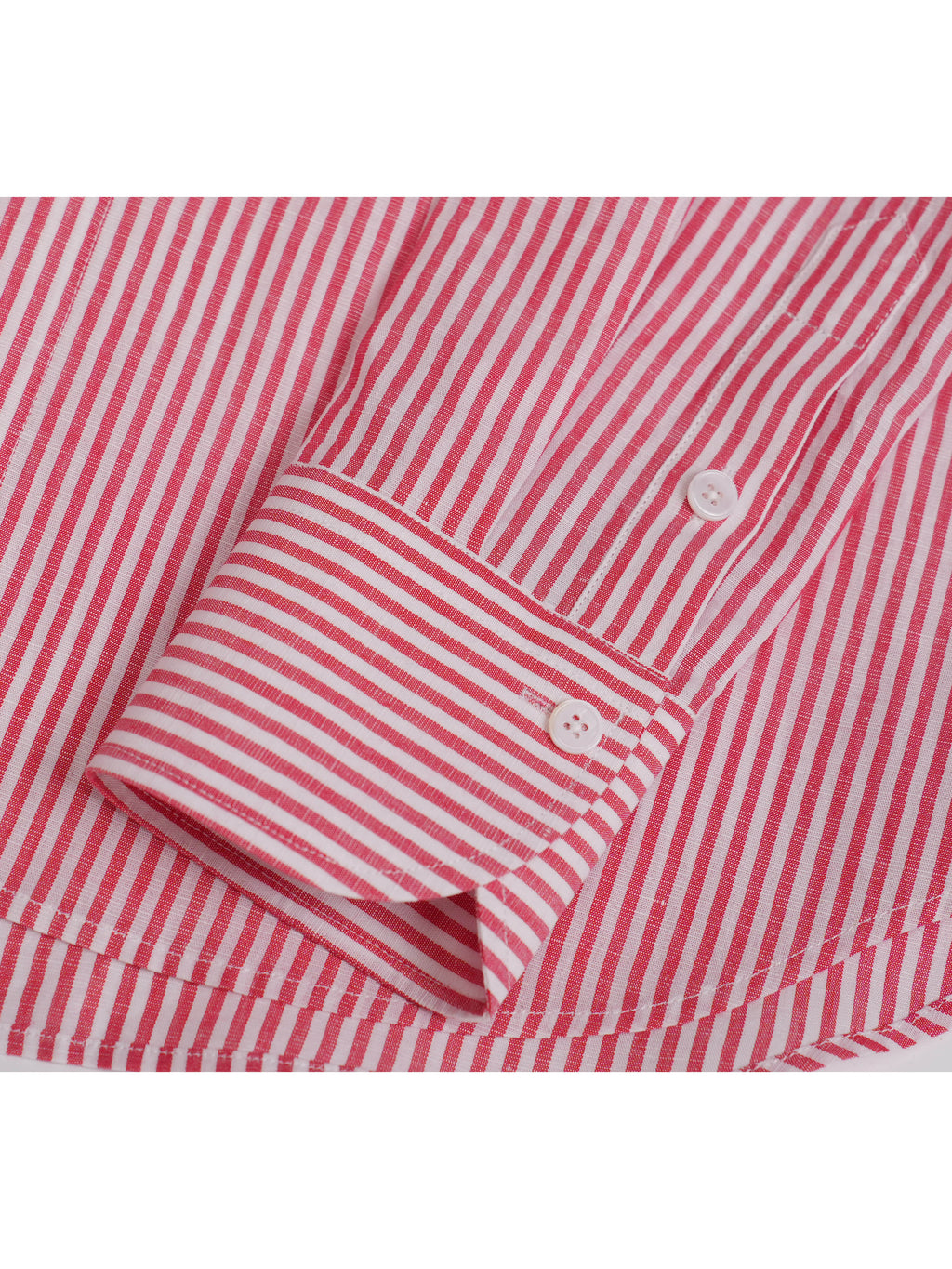 Red Linen Cotton French Collar Blouse Suitpure