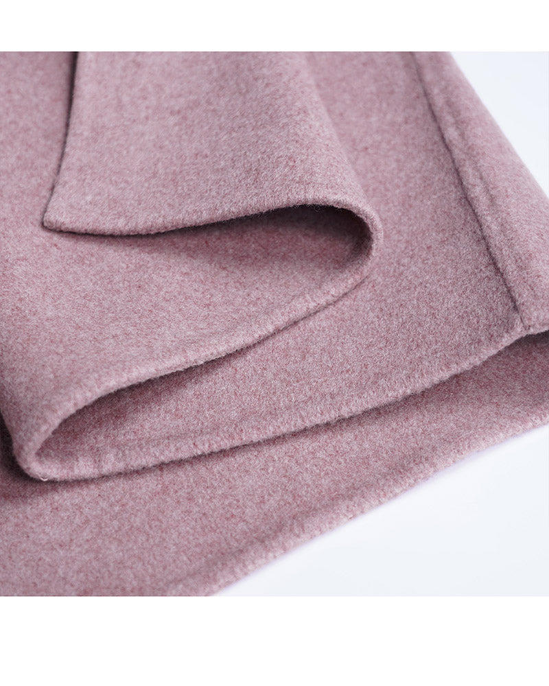 Reversible Cashmere Notch Lapel Coat