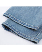 Light Blue Cropped Jeans Suitpure
