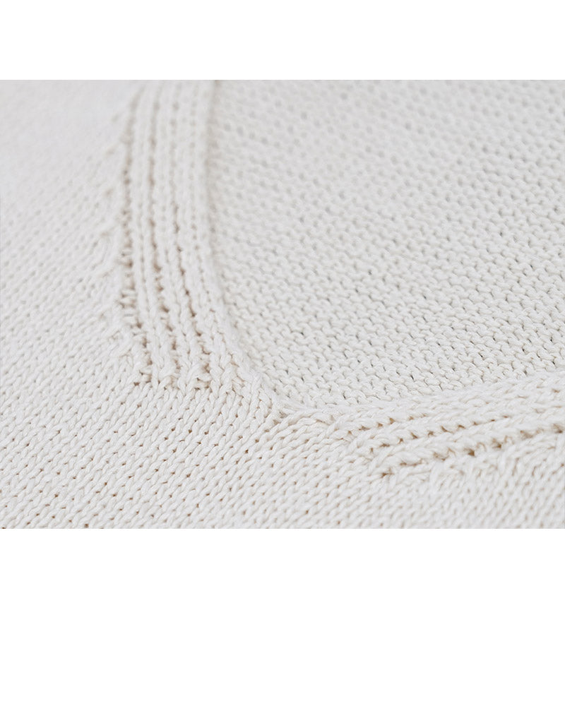 Sleeveless Washi Yarn Top with Natural Texture