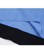 Mock Neck Pullover with Floral Motif | Soft Knit