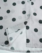 Women Silk-Blend Polka Dot Button-Down Shirt