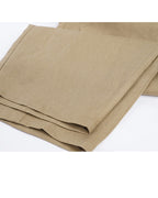 Relaxed Fit Linen Cropped Trousers Suitpure