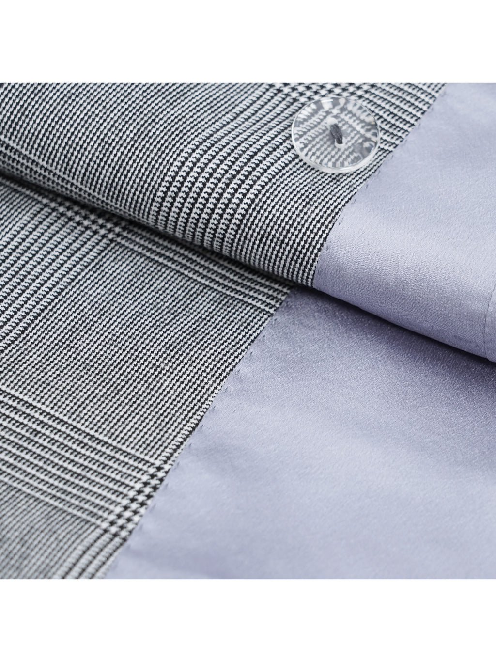 Puer Wool Prince of Wales Check Ladies Oversized Jacket Suitpure