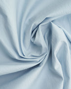 Sky Blue Textured Scarf Collar Blouse
