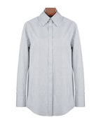 Grey Check Pointed Collar Shirt Suitpure