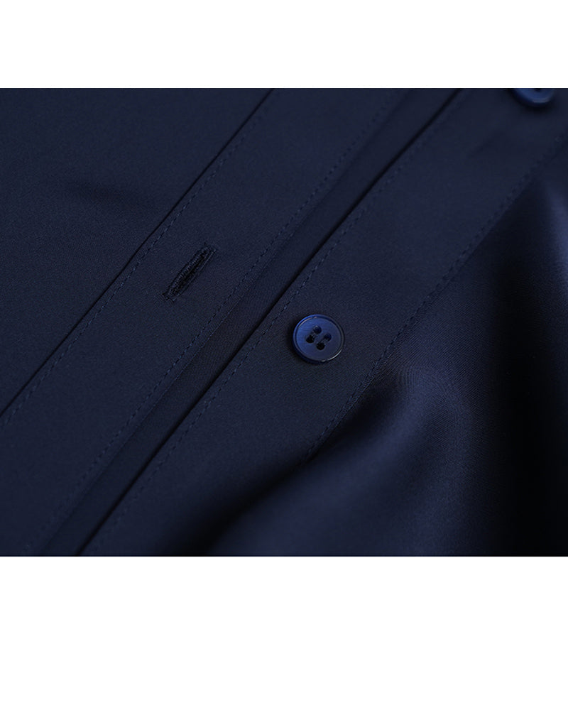 True Blue Ruffle Trim Blouse | Relaxed Fit Suitpure