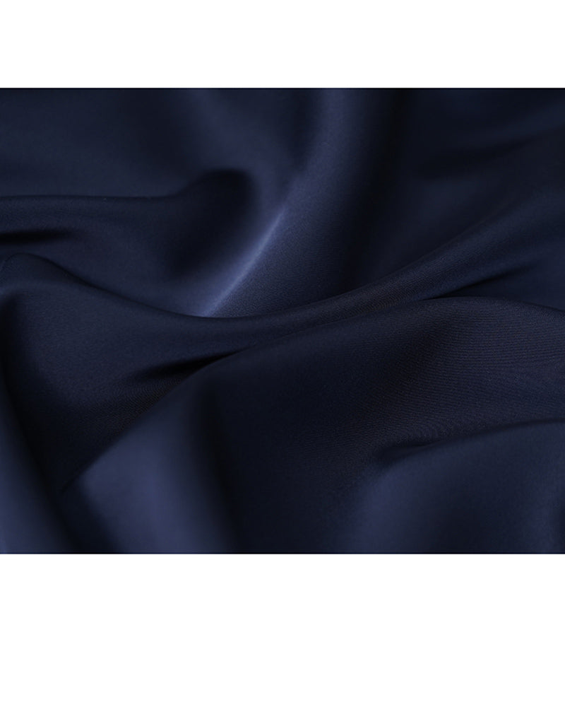 True Blue Ruffle Trim Blouse | Relaxed Fit Suitpure