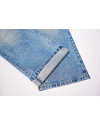 Vintage Wash Relaxed Jeans with Ripped Details Suitpure