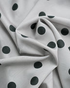 Women Silk-Blend Polka Dot Button-Down Shirt