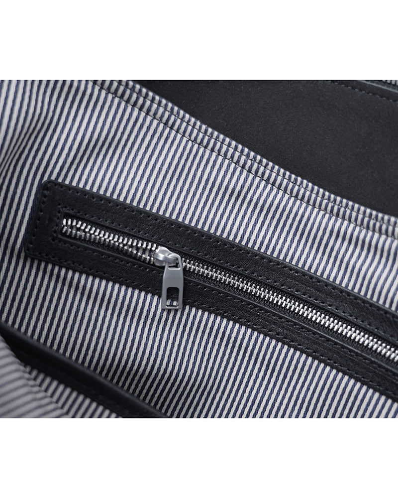 Women Smooth Black Genuine Leather Underarm Bag Suitpure