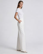 Acetate Cotton Long Straight Trousers with Belt Loops Suitpure