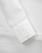 Elegant Bow Neck Tie White Loose Fit Chiffon Blouse Suitpure