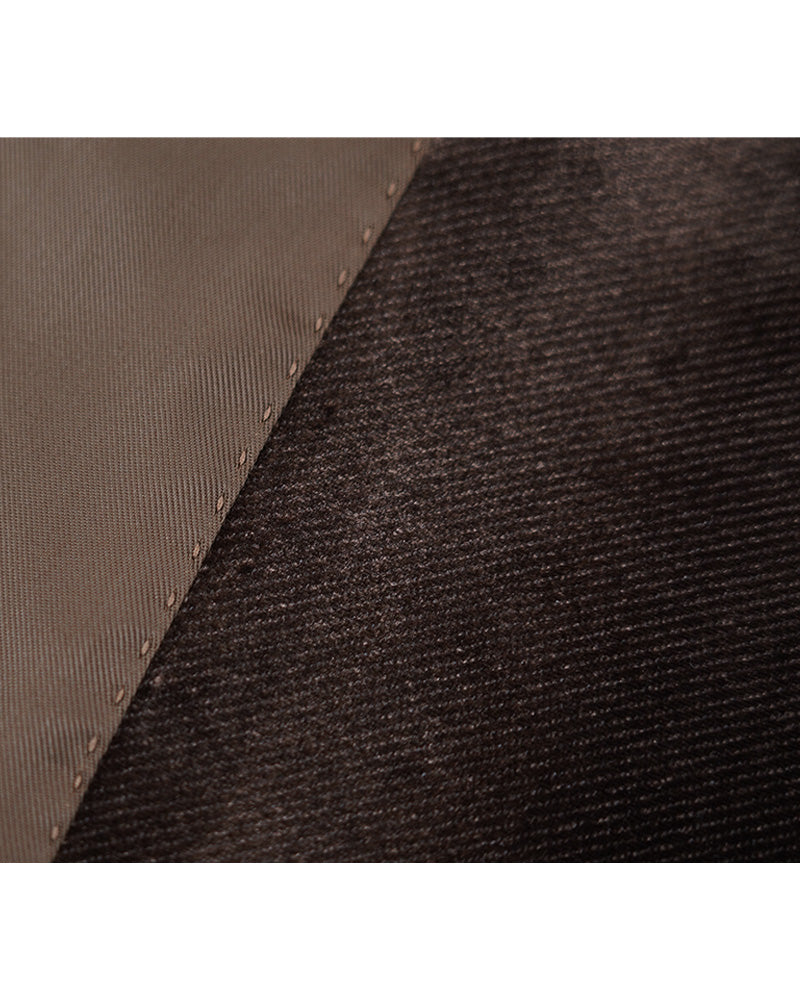 Rich Brown Velvet Blazer | Relaxed Fit Suitpure