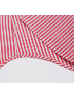 Red Linen Cotton French Collar Blouse Suitpure