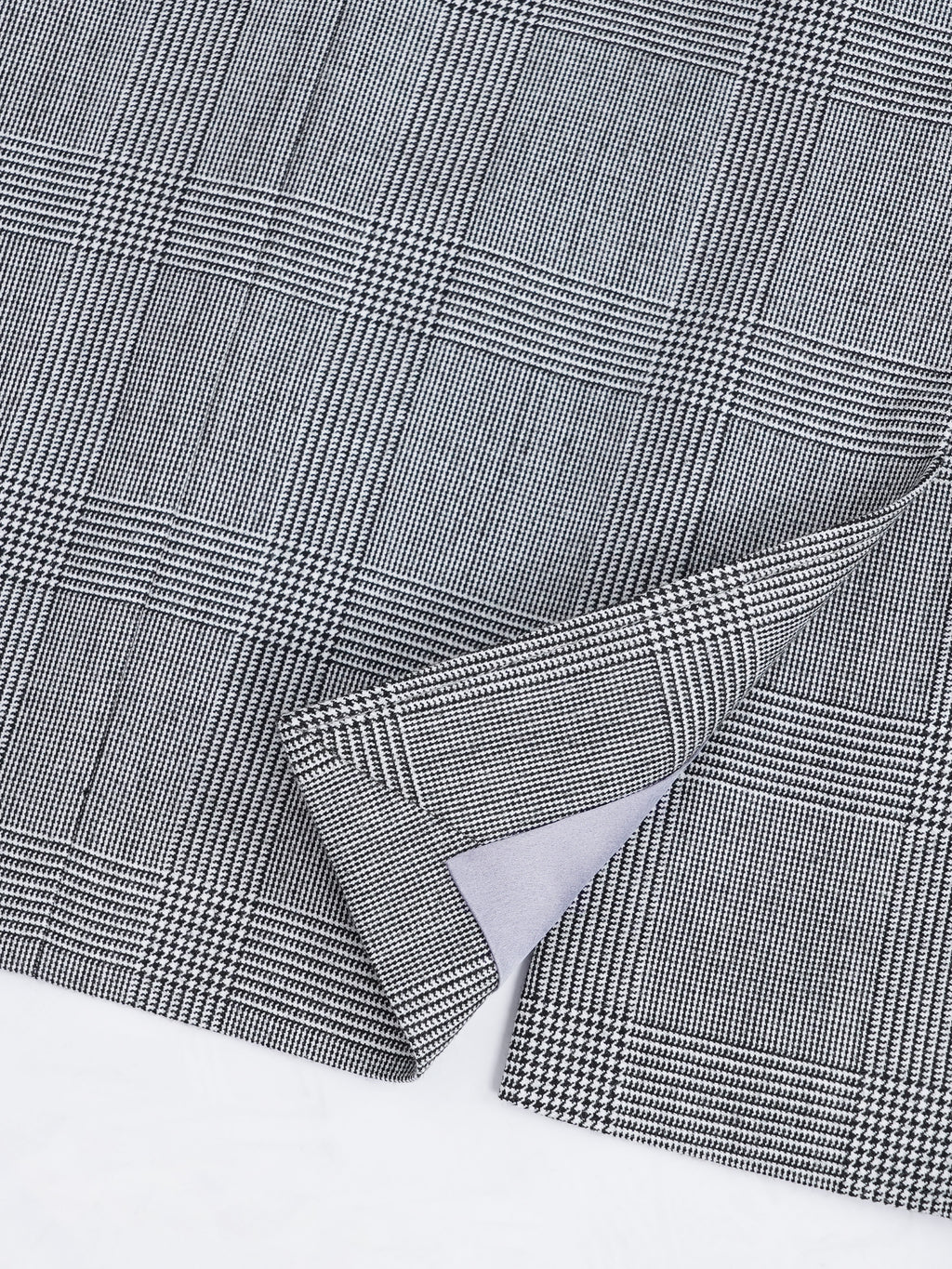 Puer Wool Prince of Wales Check Ladies Oversized Jacket Suitpure