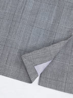 Puer Wool Prince of Wales Check Ladies Oversized Jacket Suitpure