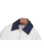 Khaki Color-Block Lightweight Quilted Jacket Suitpure