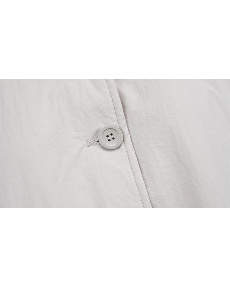 Khaki Color-Block Lightweight Quilted Jacket Suitpure