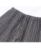 Linen Stripe Top with Fluid Trousers