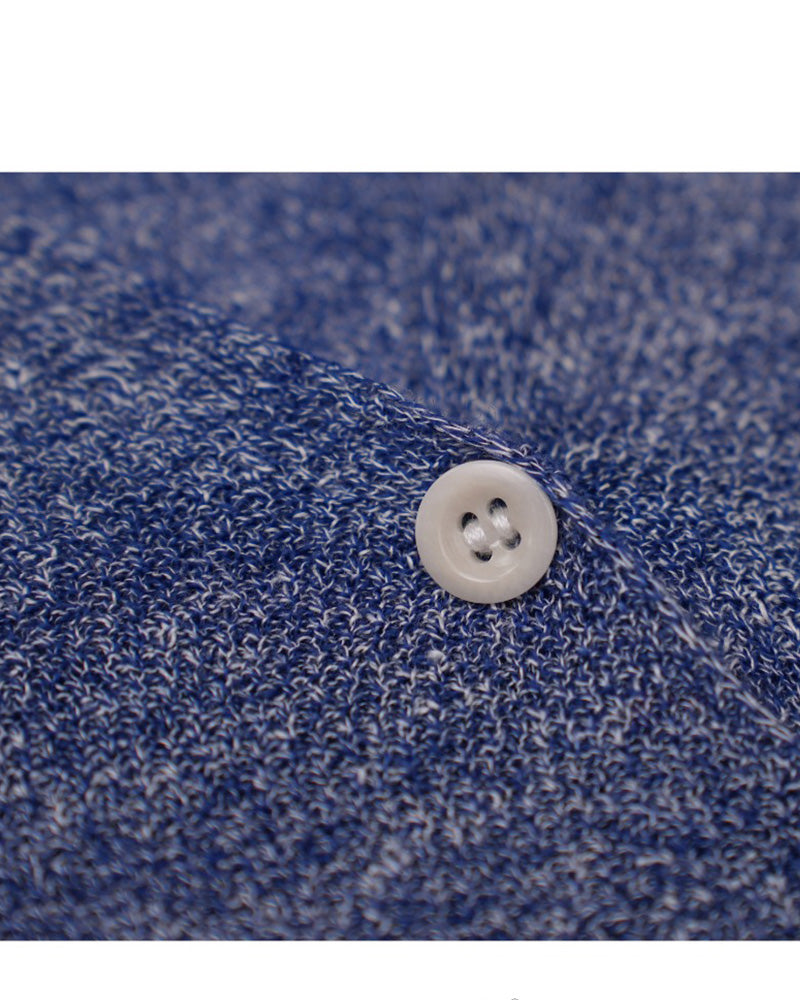 V-Neck Wool Linen Relaxed Knit Short Sleeve Top Suitpure