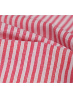 Red Linen Cotton French Collar Blouse Suitpure