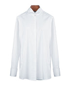 Wing Collar Blouse with French Cuffs Suitpure