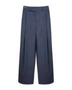 Pinstripe Pleated Trousers Suitpure