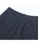 Pinstripe Pleated Trousers Suitpure