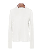 Lightweight Tencel Wool Crewneck Long Sleeve Tee Suitpure