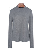 Lightweight Tencel Wool Crewneck Long Sleeve Tee Suitpure