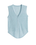 V-Neck Knit Vest for Layering Suitpure