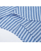 Striped Linen-Cotton Shirt | Relaxed Nautical Style Suitpure