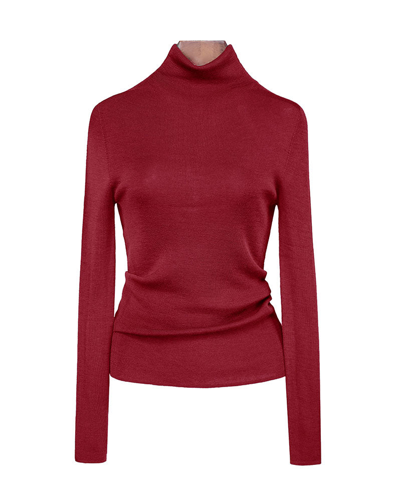 Multi-Color Turtleneck Wool Base Layer | Slim Fit