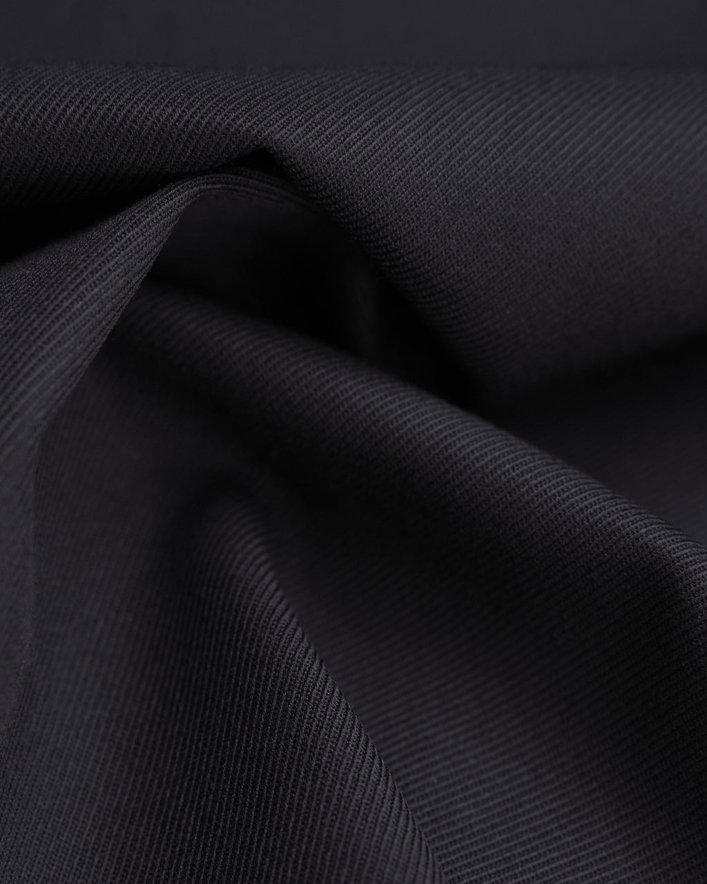 Black 100% Wool Cavalry Twill Double Breasted Blazer | 100% Wool