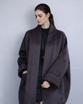 Burgundy Oversized Coat | Relaxed Silhouette