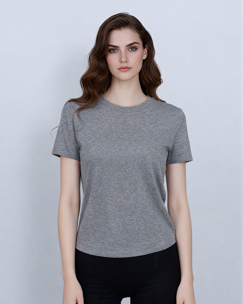 Classic Crewneck Tee in Pure Cotton